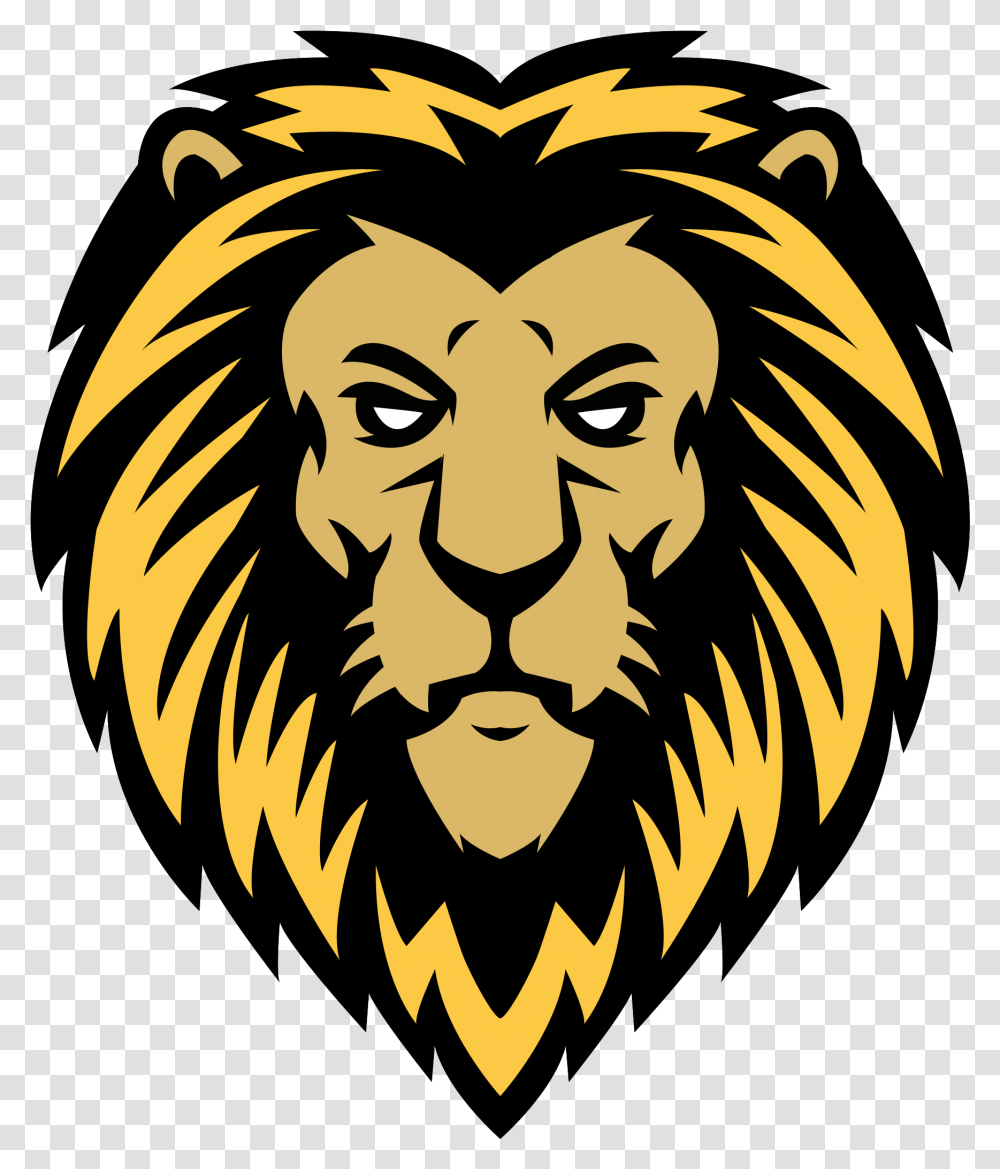 Free Lion With Background La Tete De Lion, Symbol, Emblem, Logo, Trademark Transparent Png
