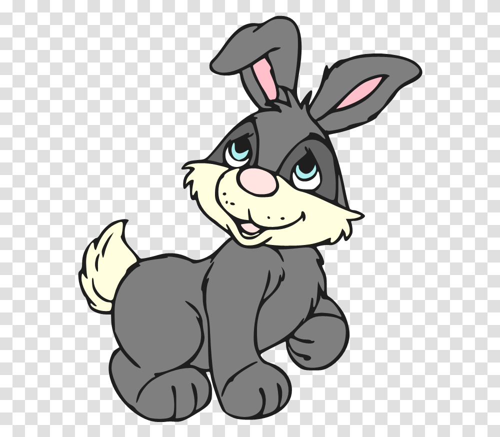 Free Little Bunny For Easter Very Cute Cartoon, Animal, Mammal, Wildlife, Stencil Transparent Png