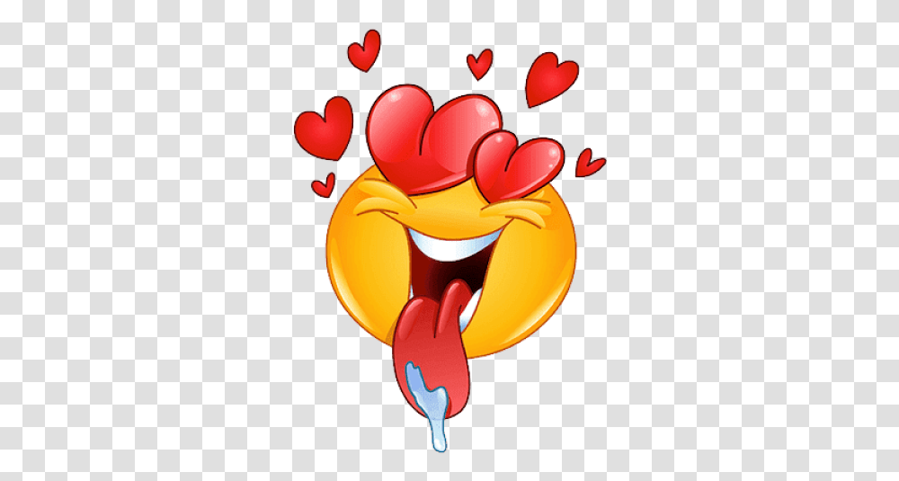 Free Love Emoji Images Crazy In Drooling Face, Rattle, Animal, Art, Toy Transparent Png