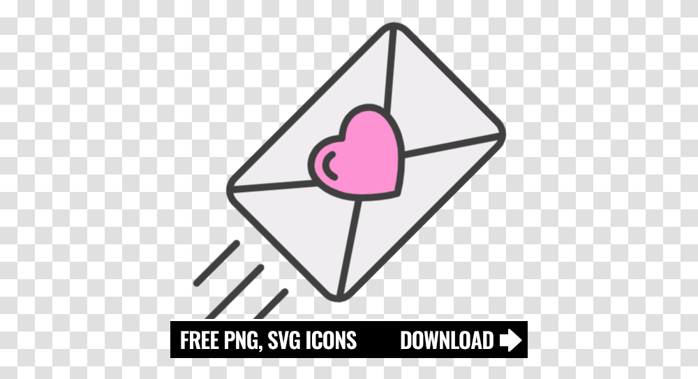 Free Love Message Icon Symbol Download In Svg Format Youtube Icon Aesthetic, Triangle, Heart, Plectrum, Peeps Transparent Png