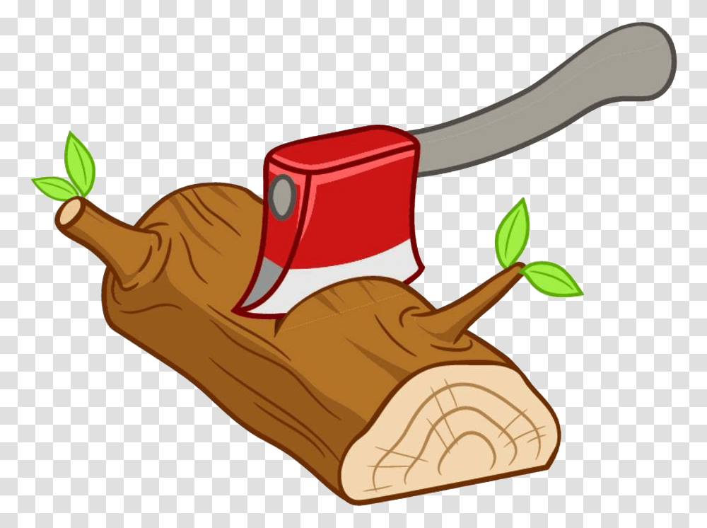 Free Lumber Clipart Axe Cutting Tree Cartoon, Tool, Plant Transparent Png