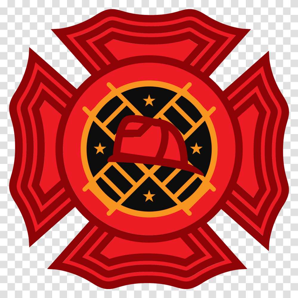 Free Maltese Fire Department Cross Red Knights Motorcycle Club, Logo, Symbol, Trademark, Badge Transparent Png