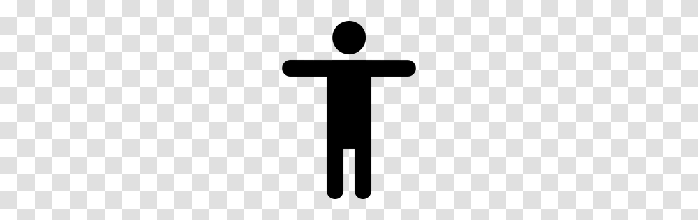 Free Man Human Stand Open Arm Direction Position Icon, Gray, World Of Warcraft Transparent Png