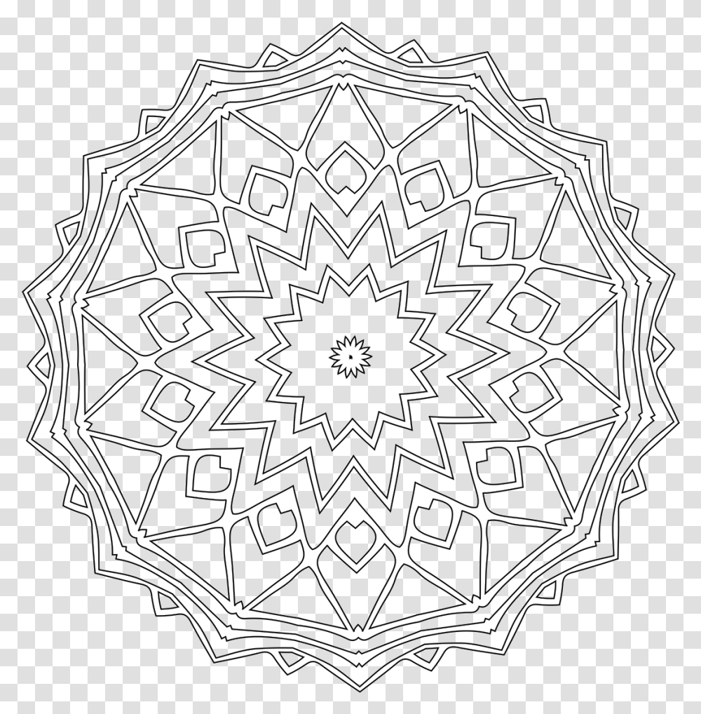 Free Mandala Coloring, Pattern, Stencil Transparent Png