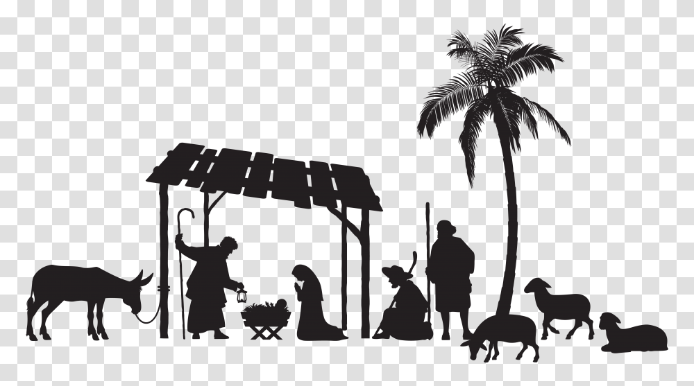 Free Manger Scene Clipart Full Hd Pictures Wallpaper Free, Person, Tree, Plant, Palm Tree Transparent Png