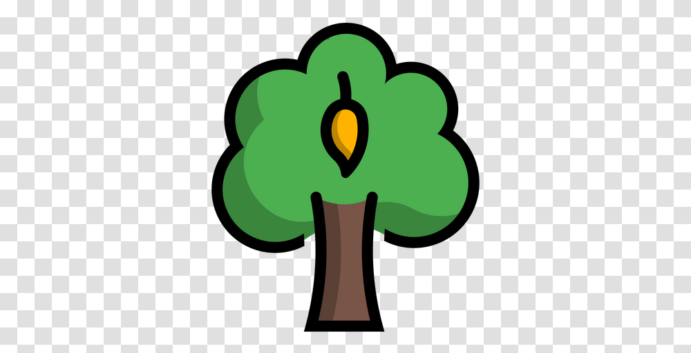 Free Mango Tree Icon Of Colored Outline Mango Tree Icon, Green, Plant Transparent Png