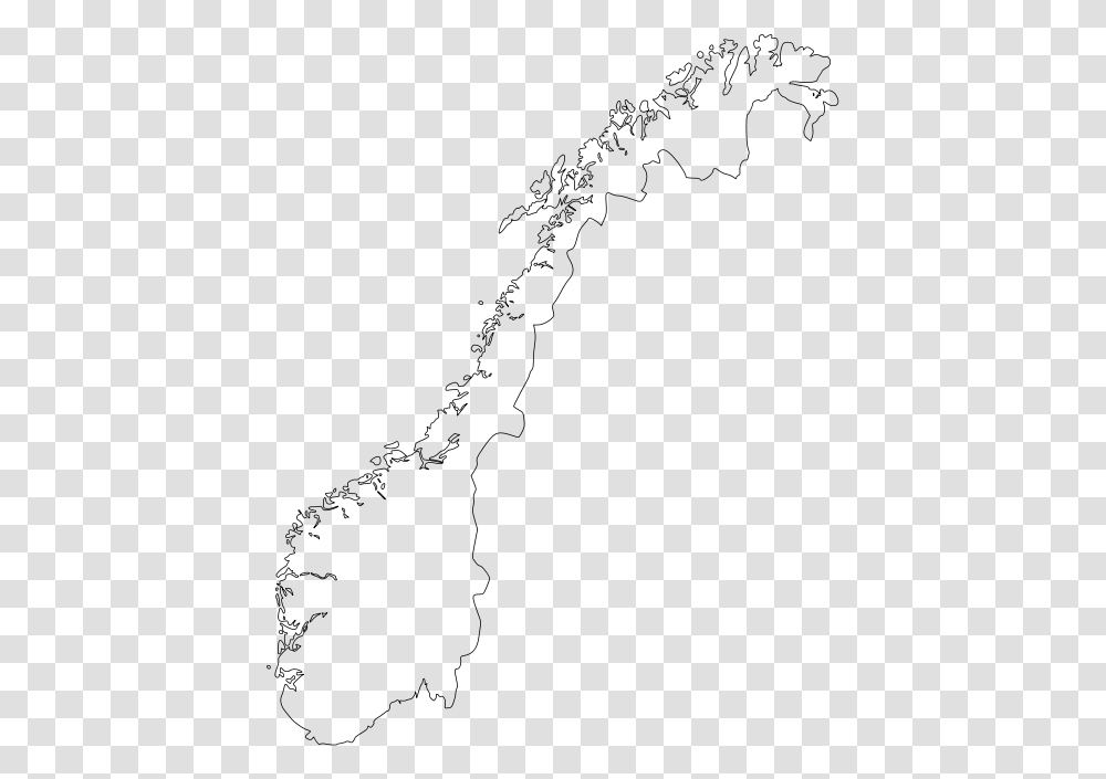 Free Map Of Norway Norway Map Outline, Gray, World Of Warcraft Transparent Png