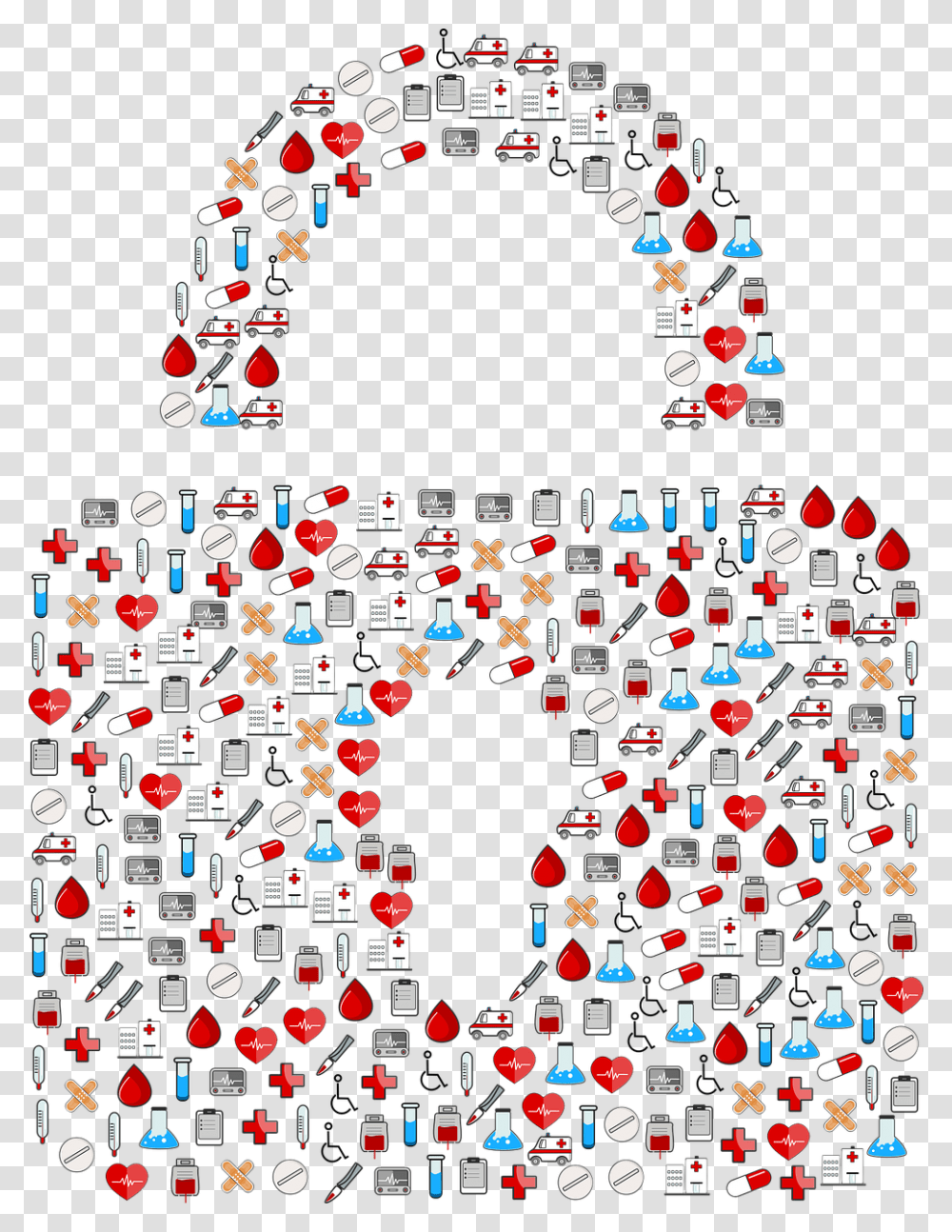 Free Medical Security, Collage Transparent Png