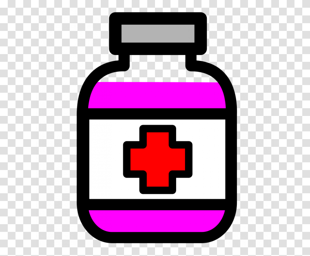Free Medication Bottle Real Medicine Clipart, First Aid, Logo, Trademark Transparent Png