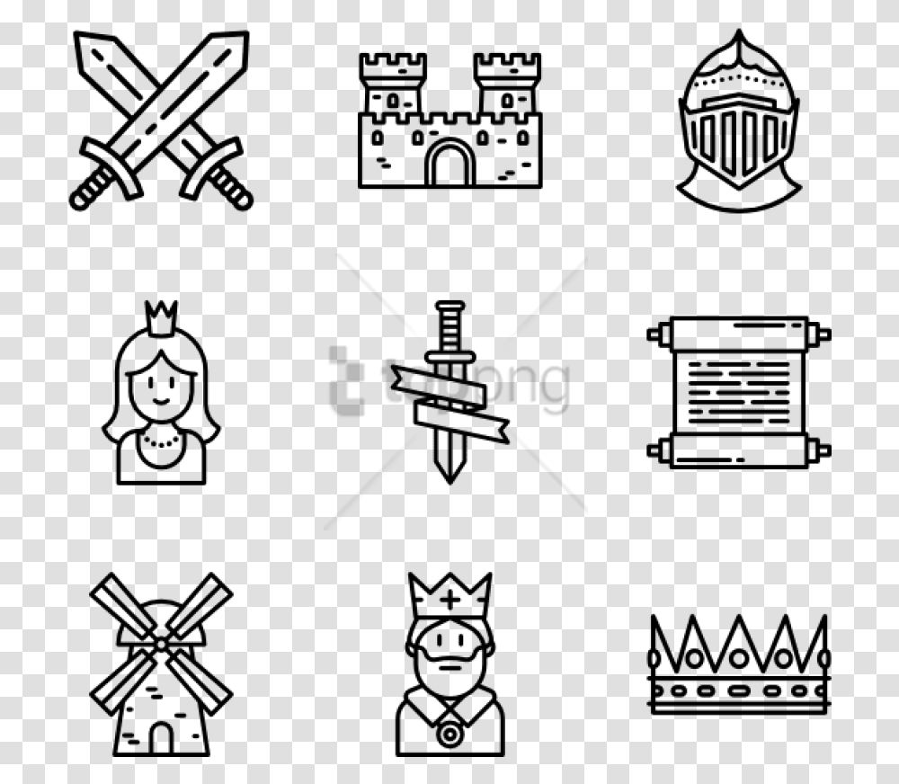 Free Medieval Icon Collection Events Vector Icon, Stencil, Oven, Appliance Transparent Png