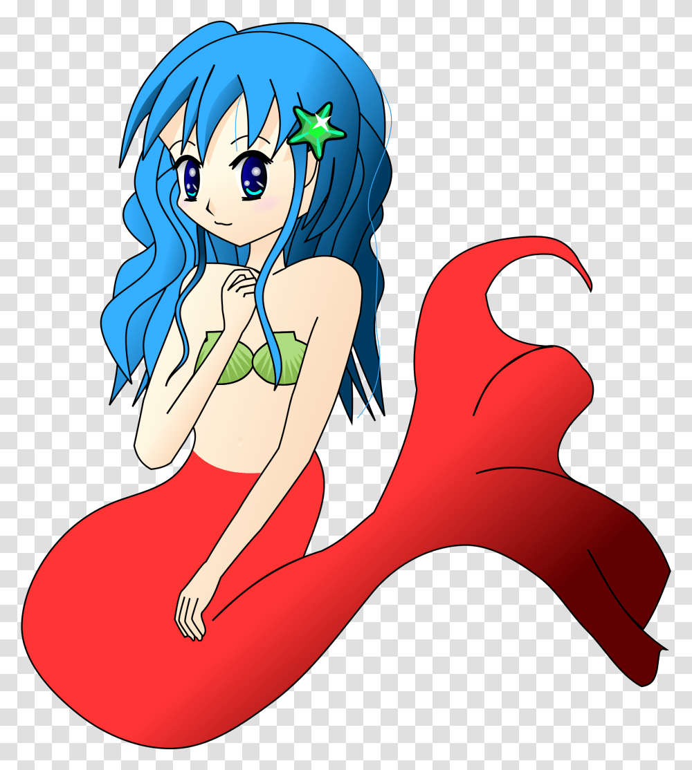 Free Mermaid Clipart And Animated Graphics 2 Clipartix Anime Mermaid, Manga, Comics, Book Transparent Png