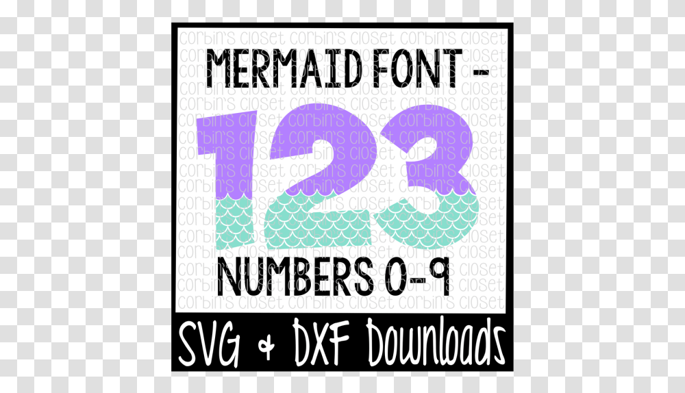 Free Mermaid Numbers Mermaid Pattern Cut File Crafter Free Mermaid Letter Svg Files, Label, Alphabet Transparent Png
