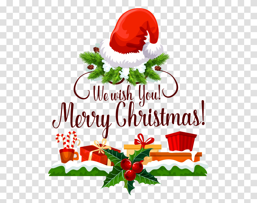 Free Merry Christmas And Happy Holidays Download We Wish You A Merry Christmas Clipart, Plant, Food, Fruit Transparent Png