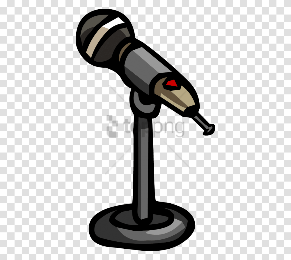 Free Microphone Image With Cartoon Clipart Microphone, Gas Pump, Machine, Telescope Transparent Png