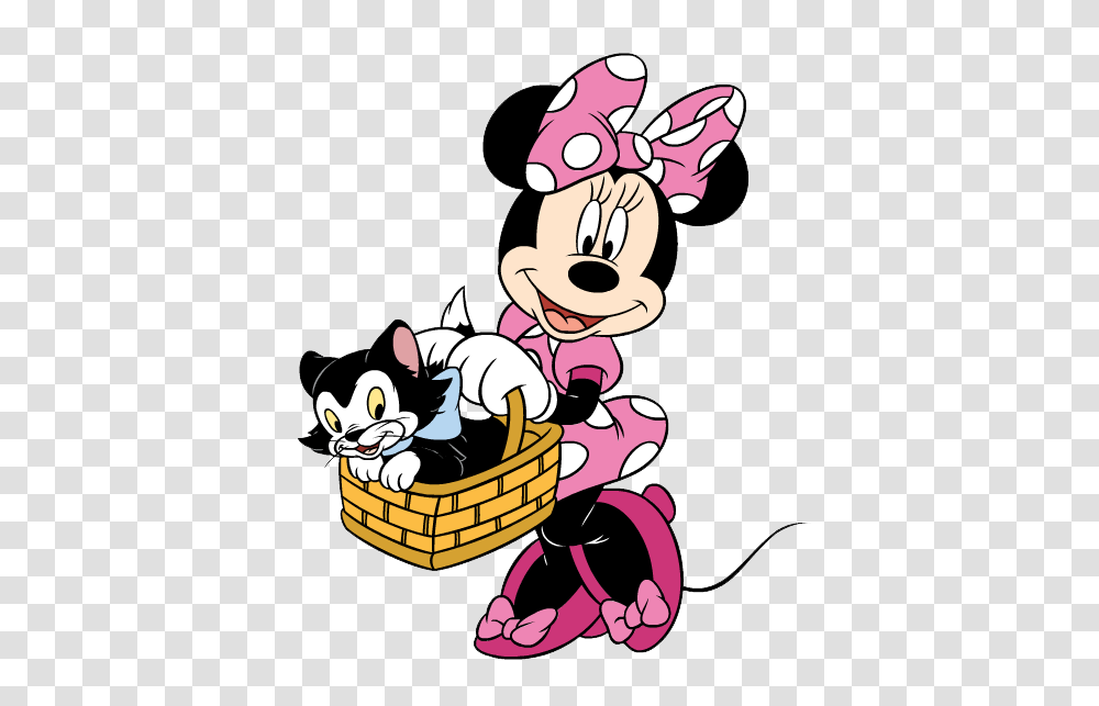 Free Minnie Mouse Clip Art Party Ideas Disney, Basket, Cat, Pet, Animal Transparent Png