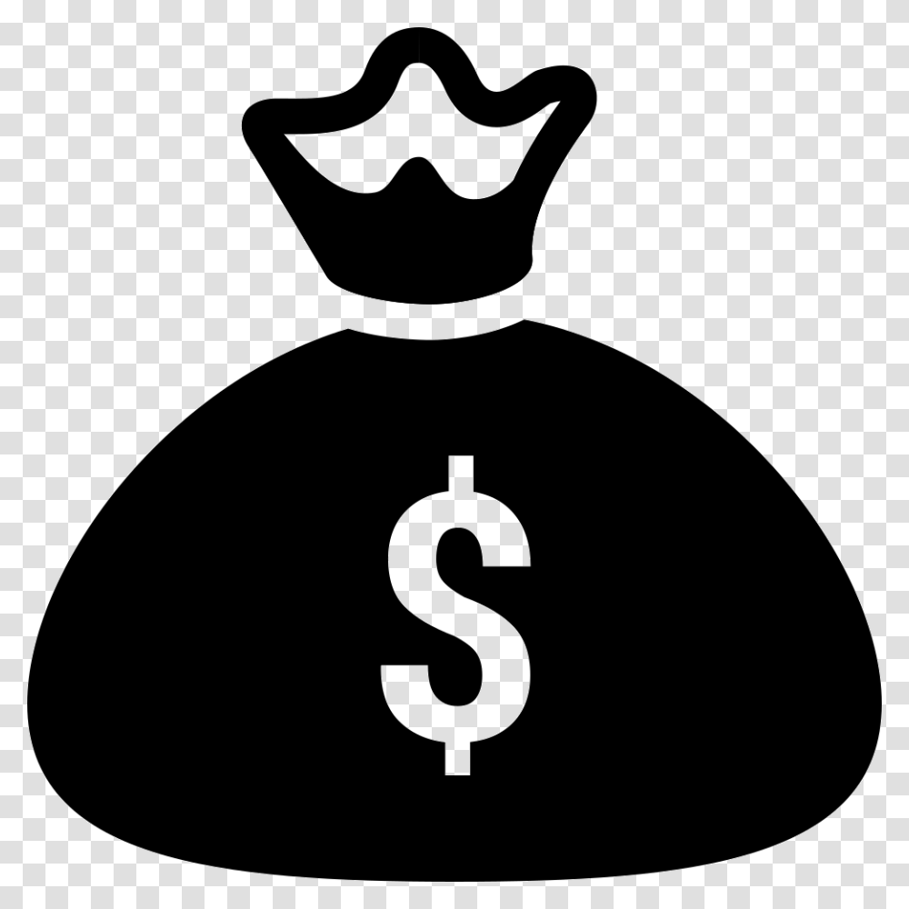 Free Money Bag Clipart Black And White Images Download2018 Money Bag Icon, Silhouette, Stencil, Baseball Cap Transparent Png