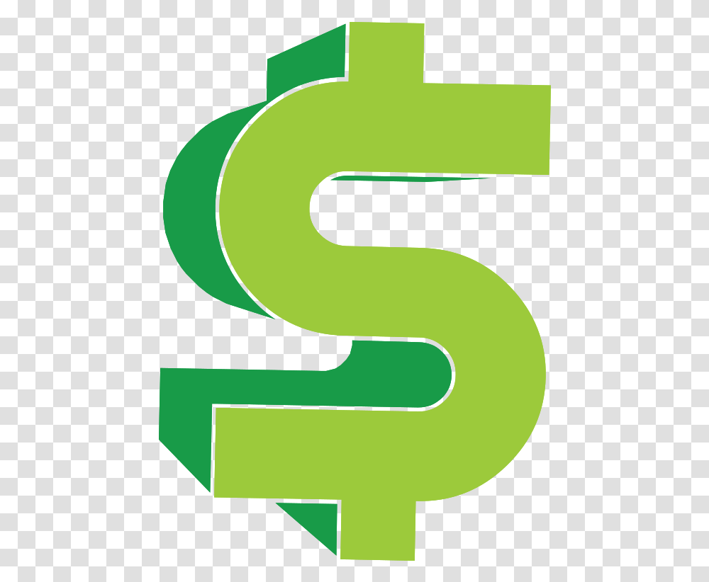Free Money Dollar Sign With Vertical, Alphabet, Text, Symbol, Number Transparent Png