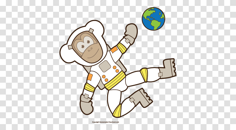 Free Monkey Clipart, Astronaut Transparent Png