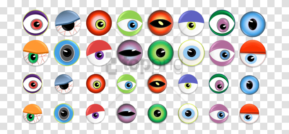 Free Monster Eyes Image With Background Monster Eyes Clipart, Number, Nuclear Transparent Png
