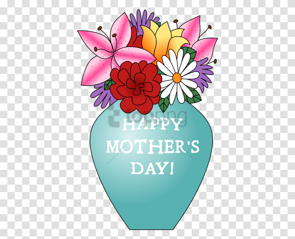 Free Motherquots Day 2017 Vase Of Flowers By Wertyla African Daisy, Floral Design, Pattern Transparent Png