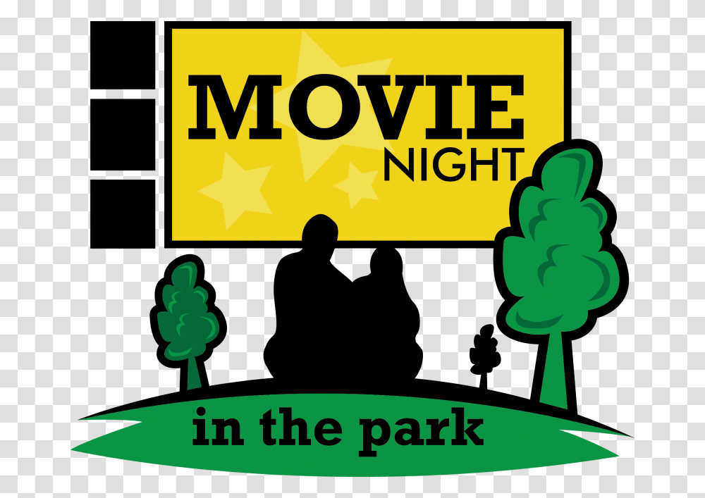 Free Movie Night, Label, Advertisement, Poster Transparent Png