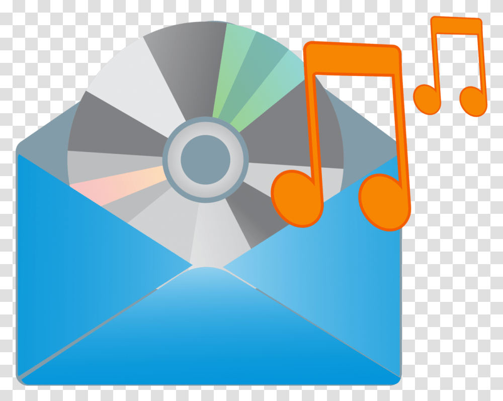 Free Music Mail Icon 1200755 With Optical Disc, Disk, Dvd Transparent Png