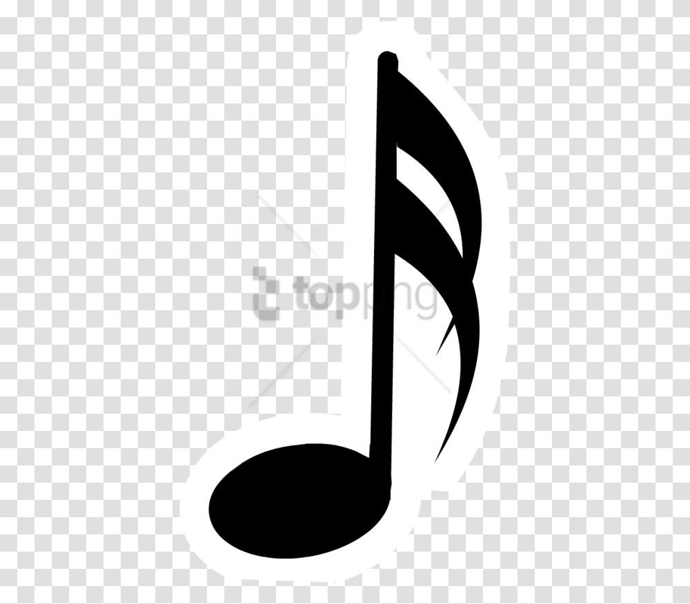 Free Music Notes Clipart Image With Single Musical Notes, Number, Stencil Transparent Png