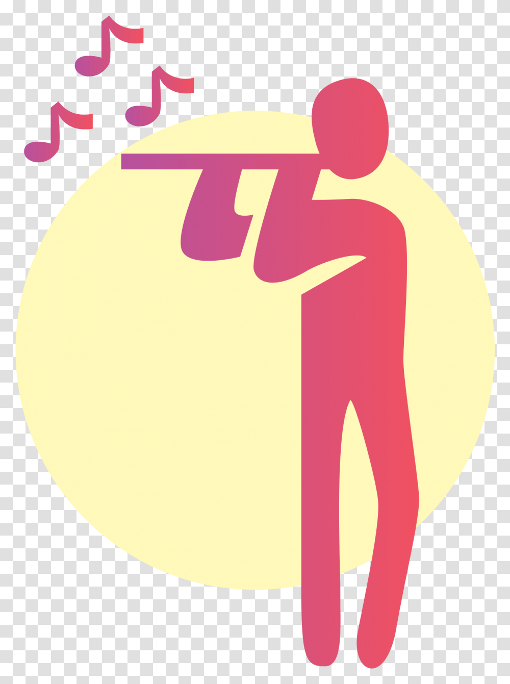 Free Musician Playing Flute With Background Illustration, Text, Symbol, Graphics, Art Transparent Png