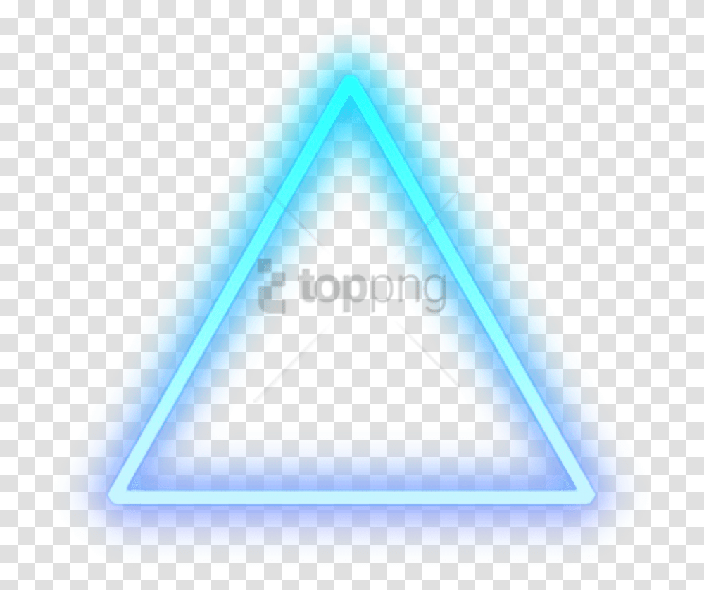 Free Neon For Picsart Image With Neon Light, Triangle, Mailbox, Letterbox Transparent Png