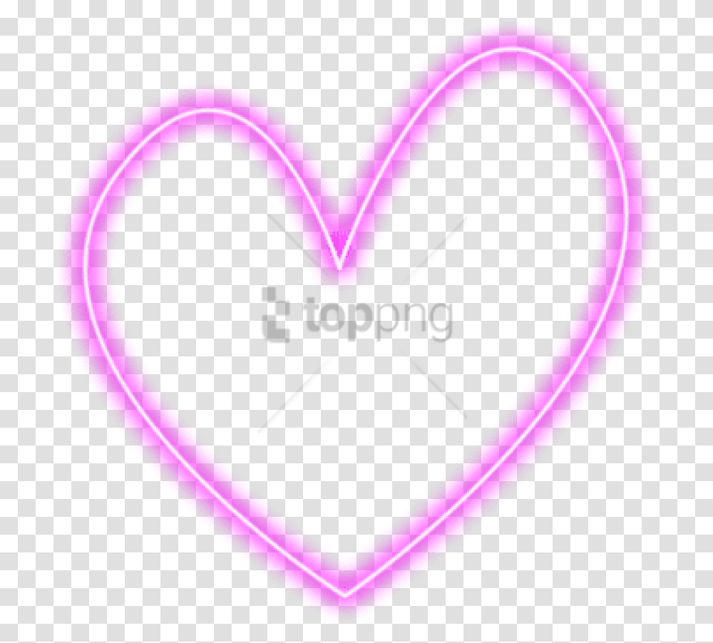 Free Neon Image With Background Neon Heart, Light Transparent Png