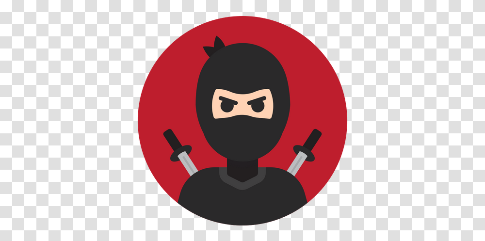 Free Ninja Flat Icon Ninja Icon, Face, Meal, Vegetation, Label Transparent Png
