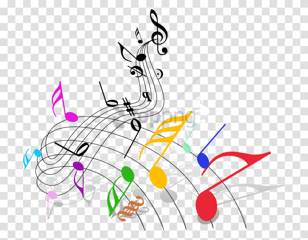 Free Notas Musicales De Colores En Image With Colorful Musical Notes, Diagram Transparent Png
