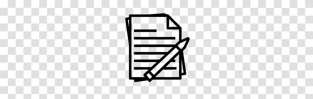 Free Notes Pen Pencil Paper Study Report Icon Download, Gray, World Of Warcraft Transparent Png