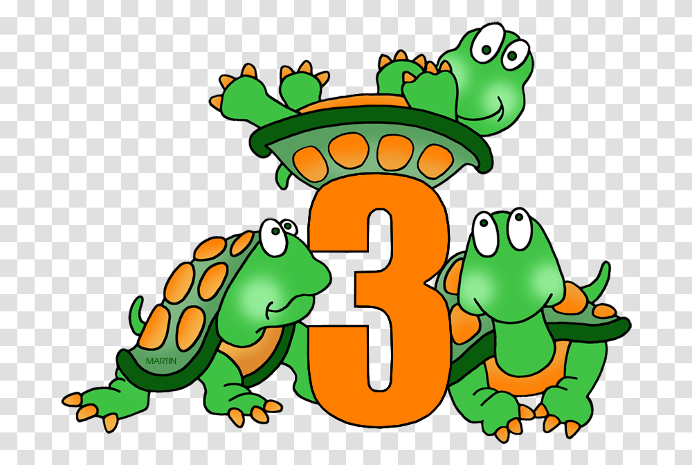 Free Numbers Clip Art By Phillip Martin Number Number 3 Clip Art, Amphibian, Wildlife Transparent Png