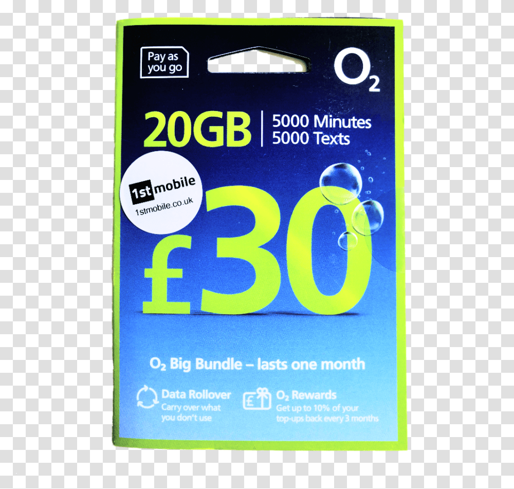 Free O2 Big Bundle Pay As You Go Sim Cards Now With General Supply, Advertisement, Poster, Flyer, Paper Transparent Png