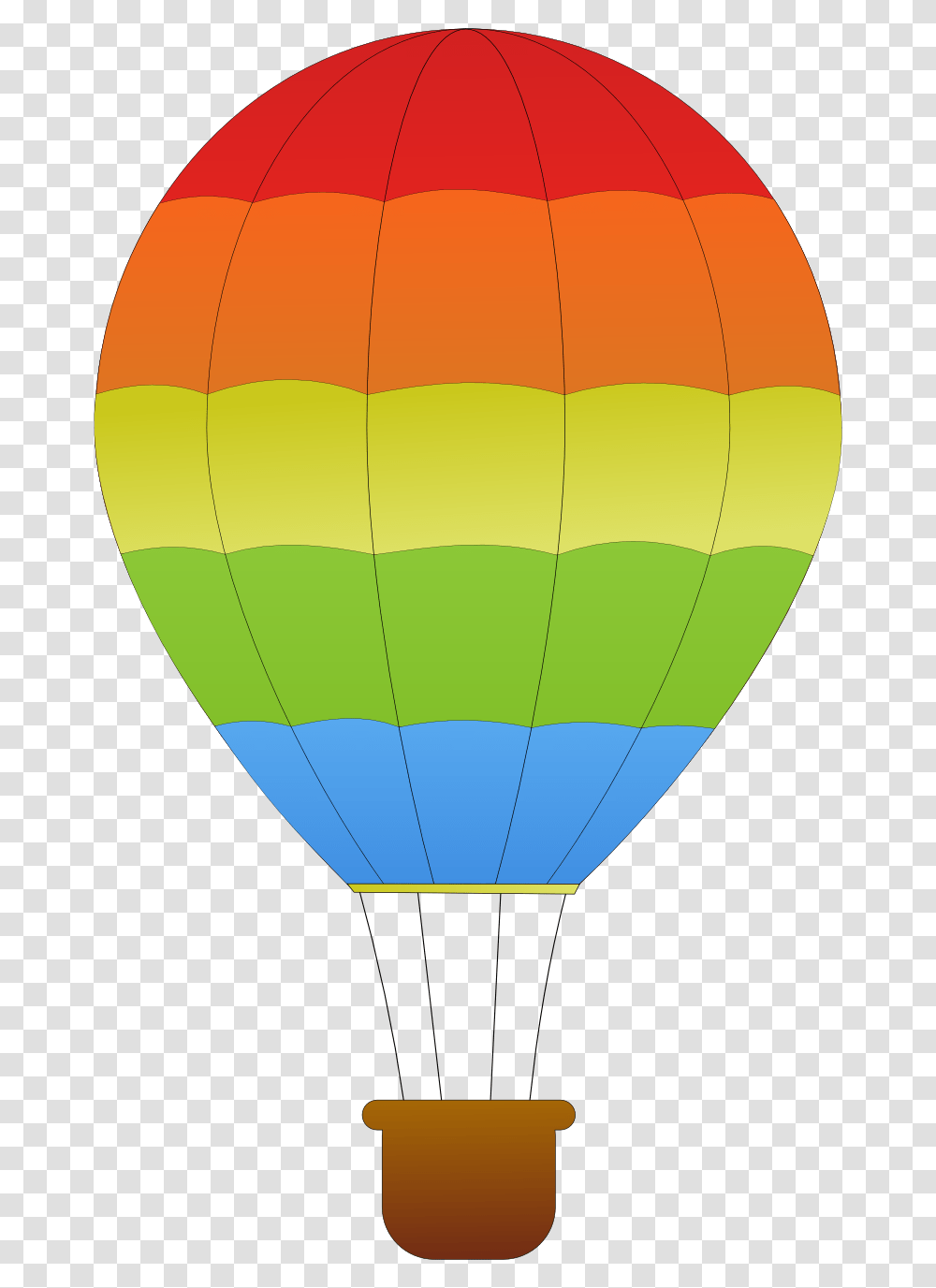 Free Of Air Balloon Icon Clipart Hot Air Balloon Basket, Aircraft, Vehicle, Transportation, Soccer Ball Transparent Png