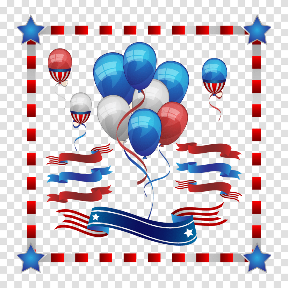Free Of July Vector, Balloon, Leisure Activities Transparent Png