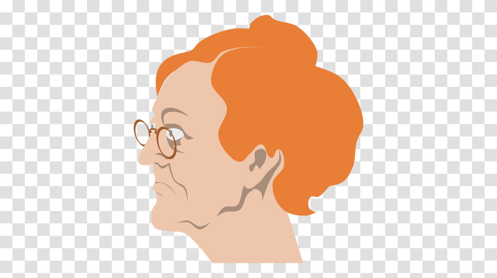 Free Old Lady Cartoon Clip Art, Head, Face, Person, Human Transparent Png