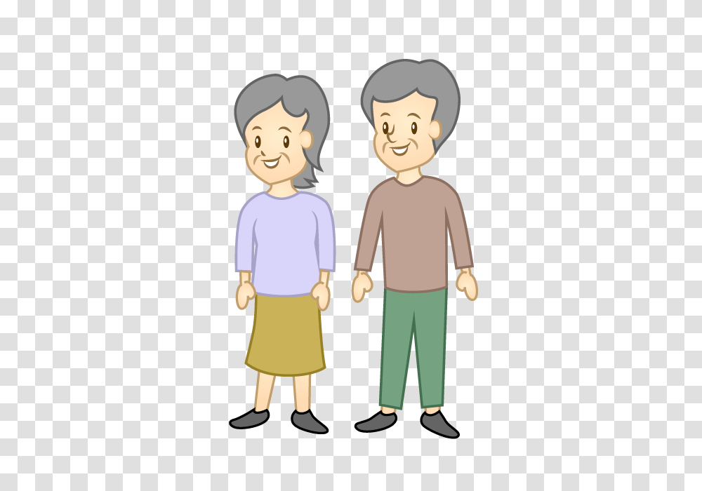 Free Older Couple Clipart Cartoon Clipart Graphics, Person, Human, Hand, Standing Transparent Png