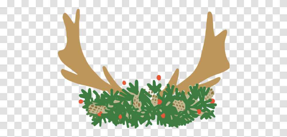 Free Online Christmas Deer Head Antlers Vector For Christmas Deer Horns Vector, Plant, Tree, Animal, Graphics Transparent Png