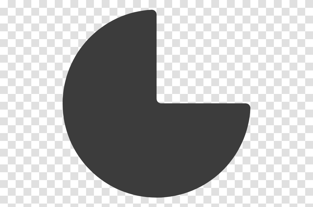 Free Online Fan Pie Chart Arc Vector 1 4 Of A Black Circle, Text, Alphabet, Number, Symbol Transparent Png
