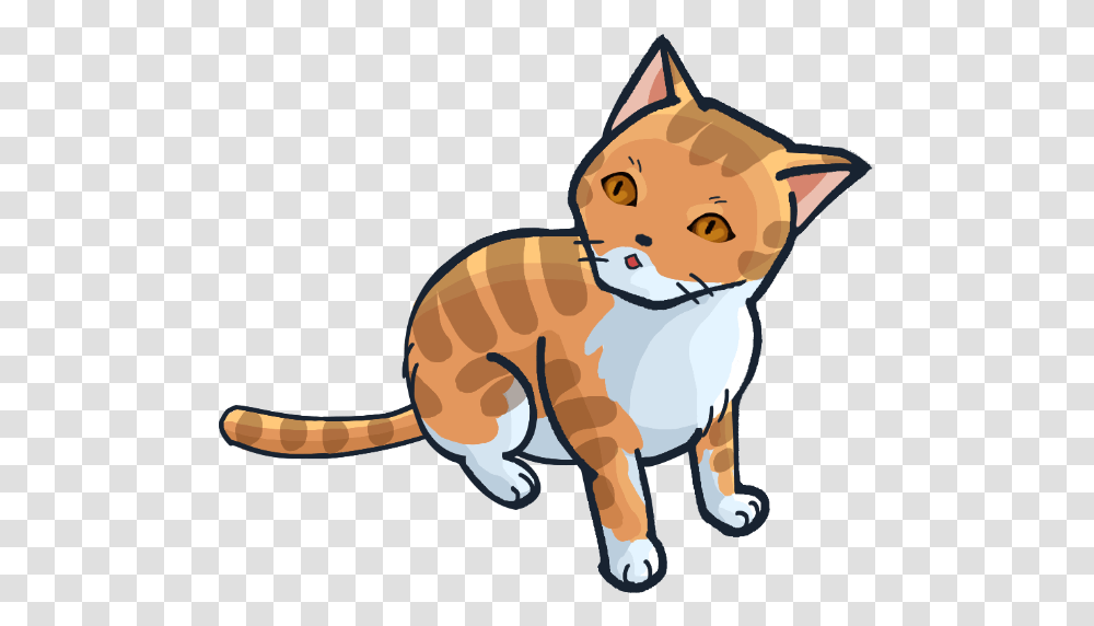 Free Online Flower Cat Orange Vector For Designsticker Domestic Cat, Animal, Mammal, Wildlife, Pet Transparent Png