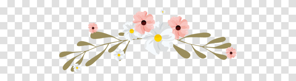 Free Online Flowers Plants Lace Garland Vector For Flower Garland Clip Art, Blossom, Petal, Anther, Anemone Transparent Png