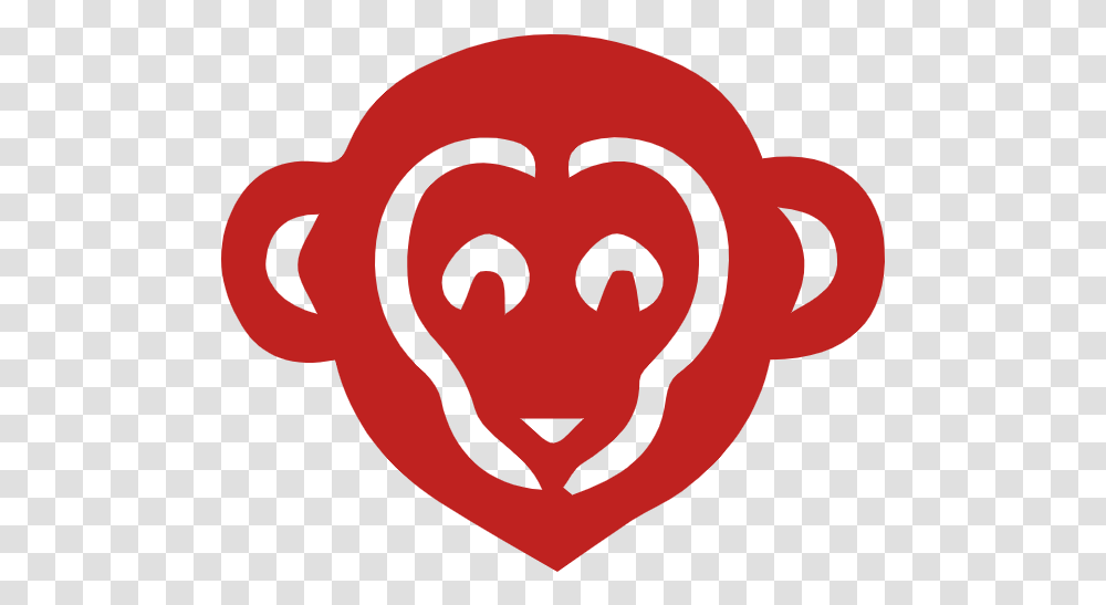 Free Online Monkey New Year Paper Cut Vector For Emblem, Heart, Symbol, Cow, Cattle Transparent Png