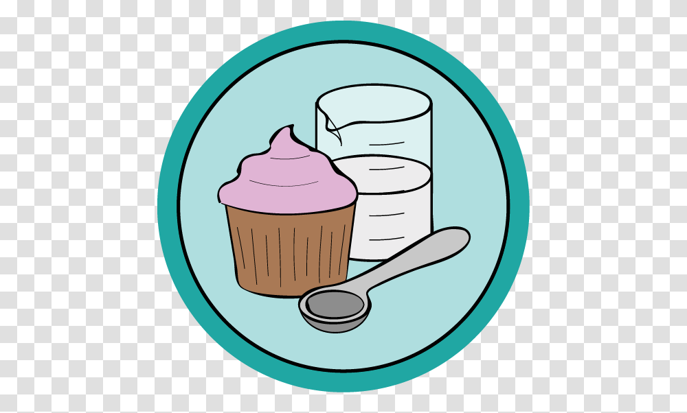 Free Online Science Of Baking Class, Cup, Cutlery, Milk, Beverage Transparent Png