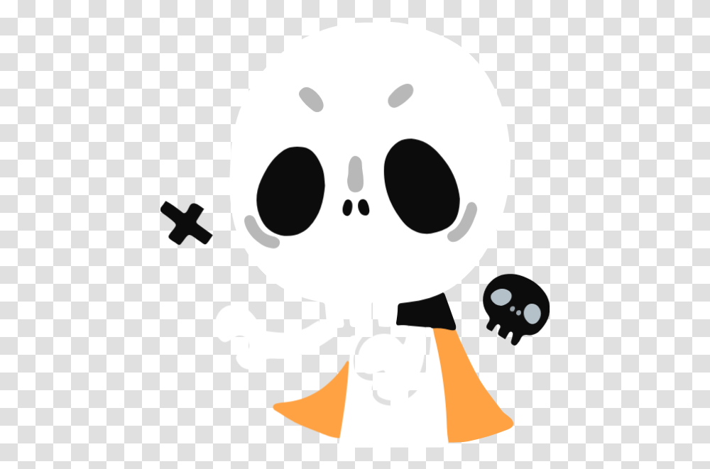 Free Online Skull Emoji Halloween Thriller Vector For Illustration, Giant Panda, Bear, Wildlife, Mammal Transparent Png