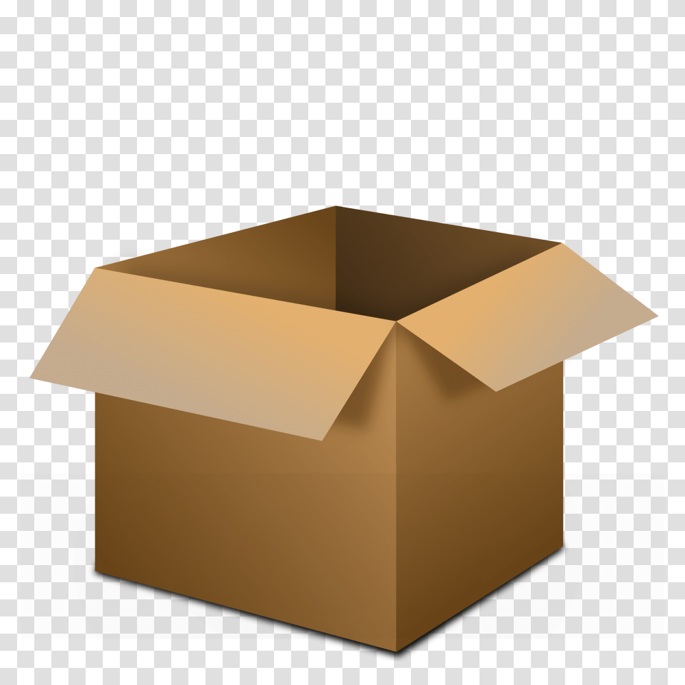 Free Open Clip Art, Cardboard, Box, Carton, Mailbox Transparent Png