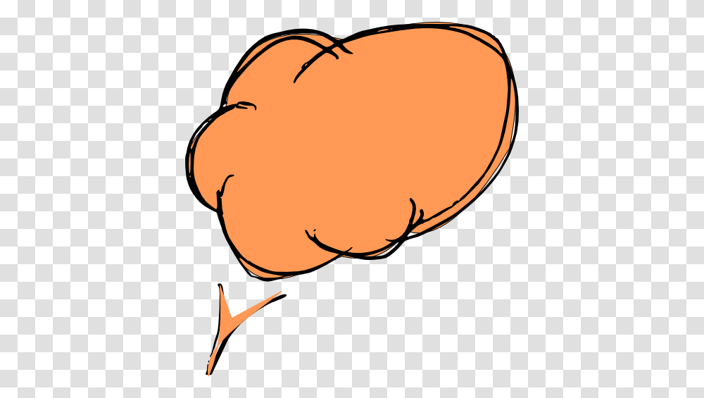 Free Orange Scrap Speech Bubble Colored Speech Bubble Background Speach Bubble, Hand, Fist, Plant, Balloon Transparent Png