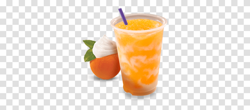 Free Orange 'n Creme Swirl Frutista Freeze From Taco Taco Bell Orange Cream Pop Freeze, Juice, Beverage, Drink, Cocktail Transparent Png