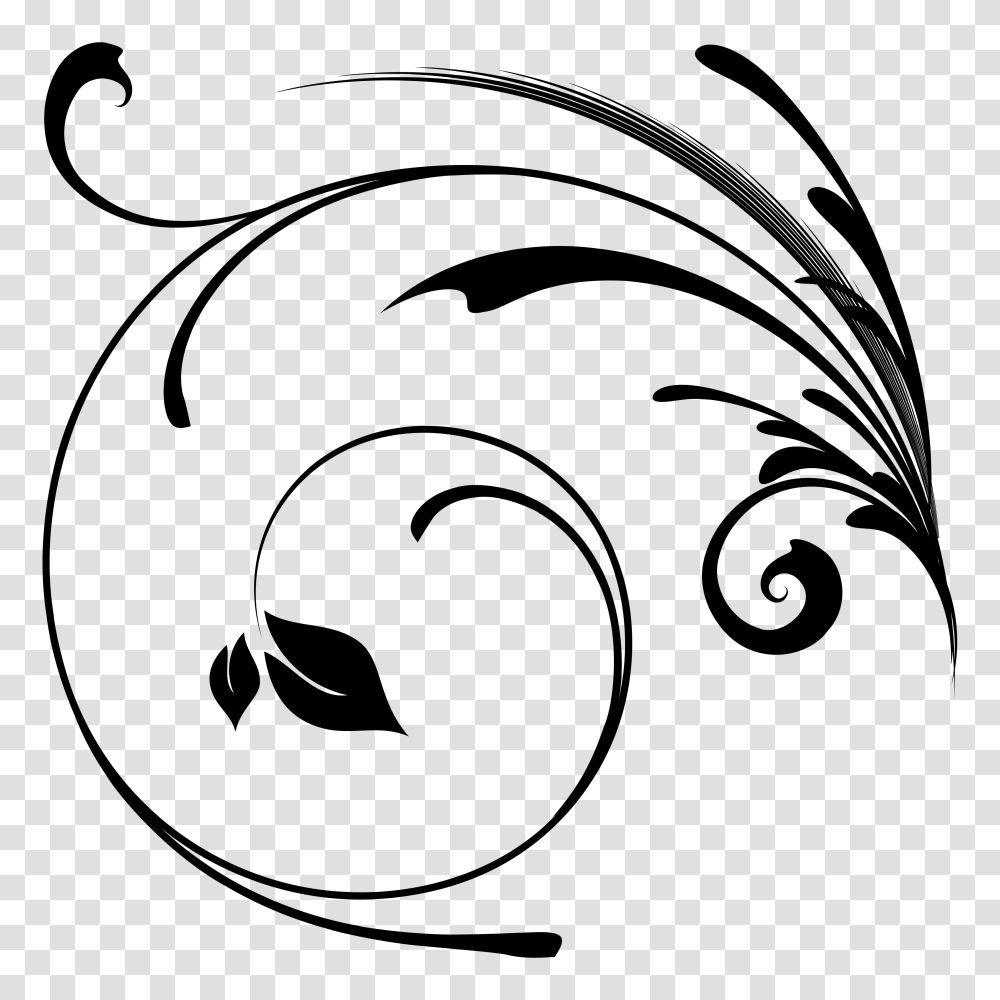 Free Ornate Swirl Clipart Cu Ok, Stencil, Face Transparent Png